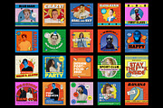 Retro Instagram Frames, a Social Media Template by Pixflow (Thumbnail 8 of 11)