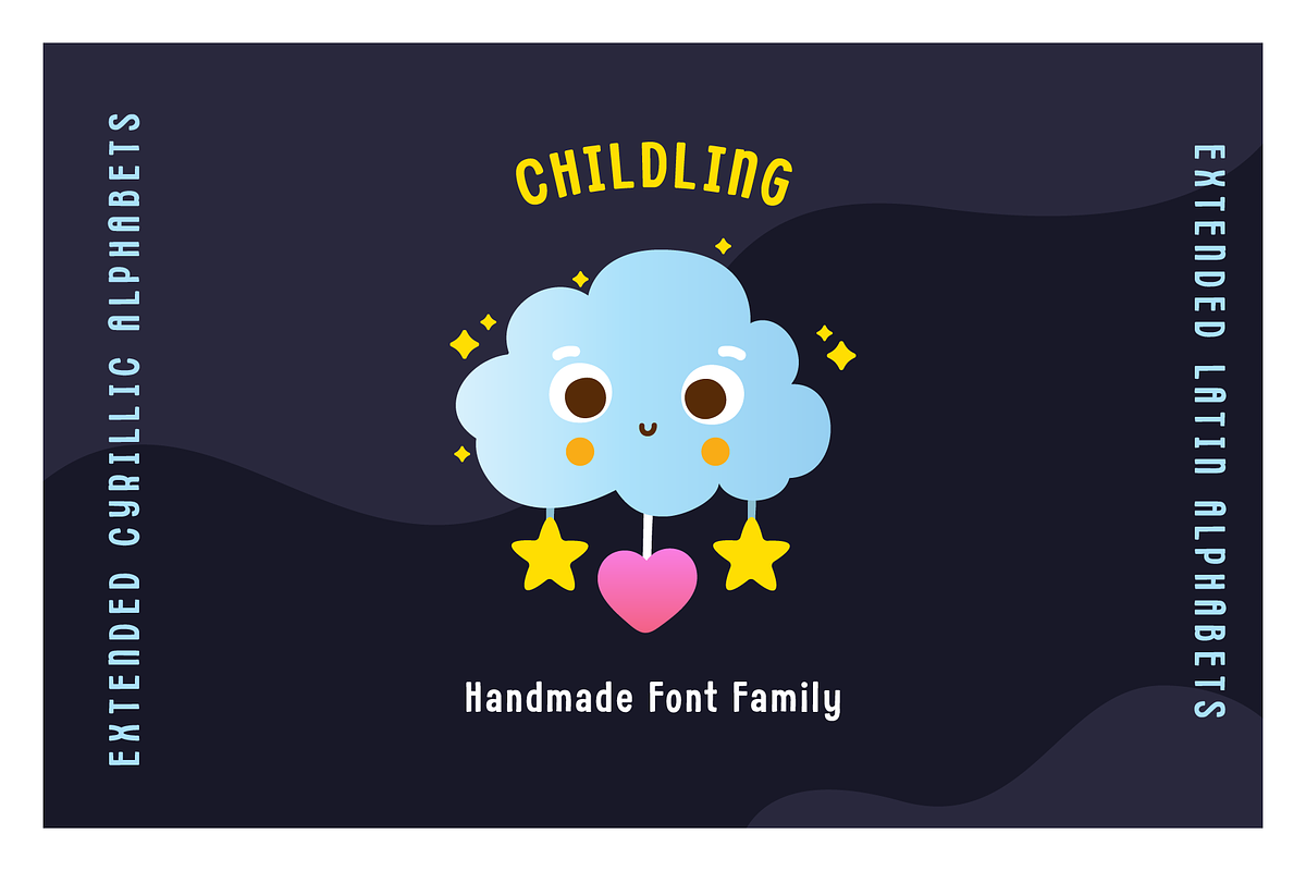 Childling Display Font, a Script Font by alpercakici (Photo 9 of 11)