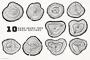 Timber Tree Vector Illustrations, an Object Illustration by Fire Spark Studio (Thumbnail 2 of 7)