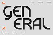 CS General – Futuristic Display Font, a Sans Serif Font by Craft Supply Co. (Thumbnail 1 of 8)