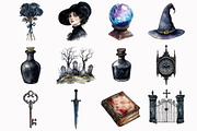 Gothic Halloween Victorian, an Illustration by Design Market (Thumbnail 3 of 5)