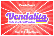 Vendalita – Retro Bold Script, a Script Font by Almarkhatype (Thumbnail 1 of 11)