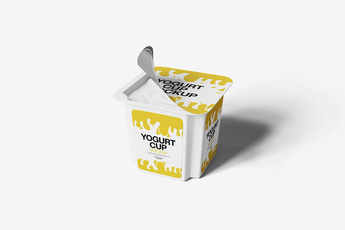 Yogurt Cup Mockup, a Product Mockup by Indah (Photo 2 of 6)