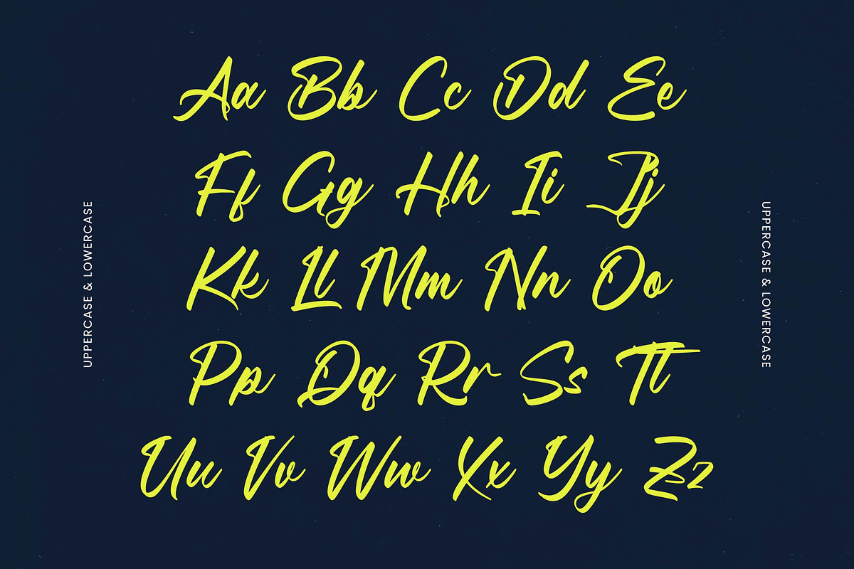 Manteca Backlif Bold Calligraphy, a Script Font by Letterena Studios Script (Photo 17 of 20)
