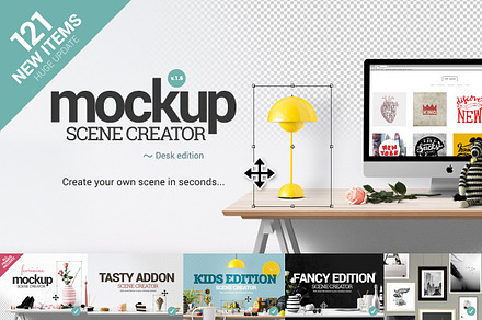 Mockup Scene Creator - Desk edition
