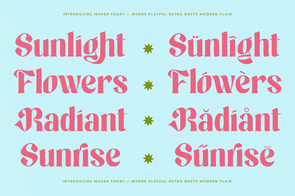 Maker Today Modern Retro Serif, a Serif Font by timelesstype.co (Photo 7 of 15)