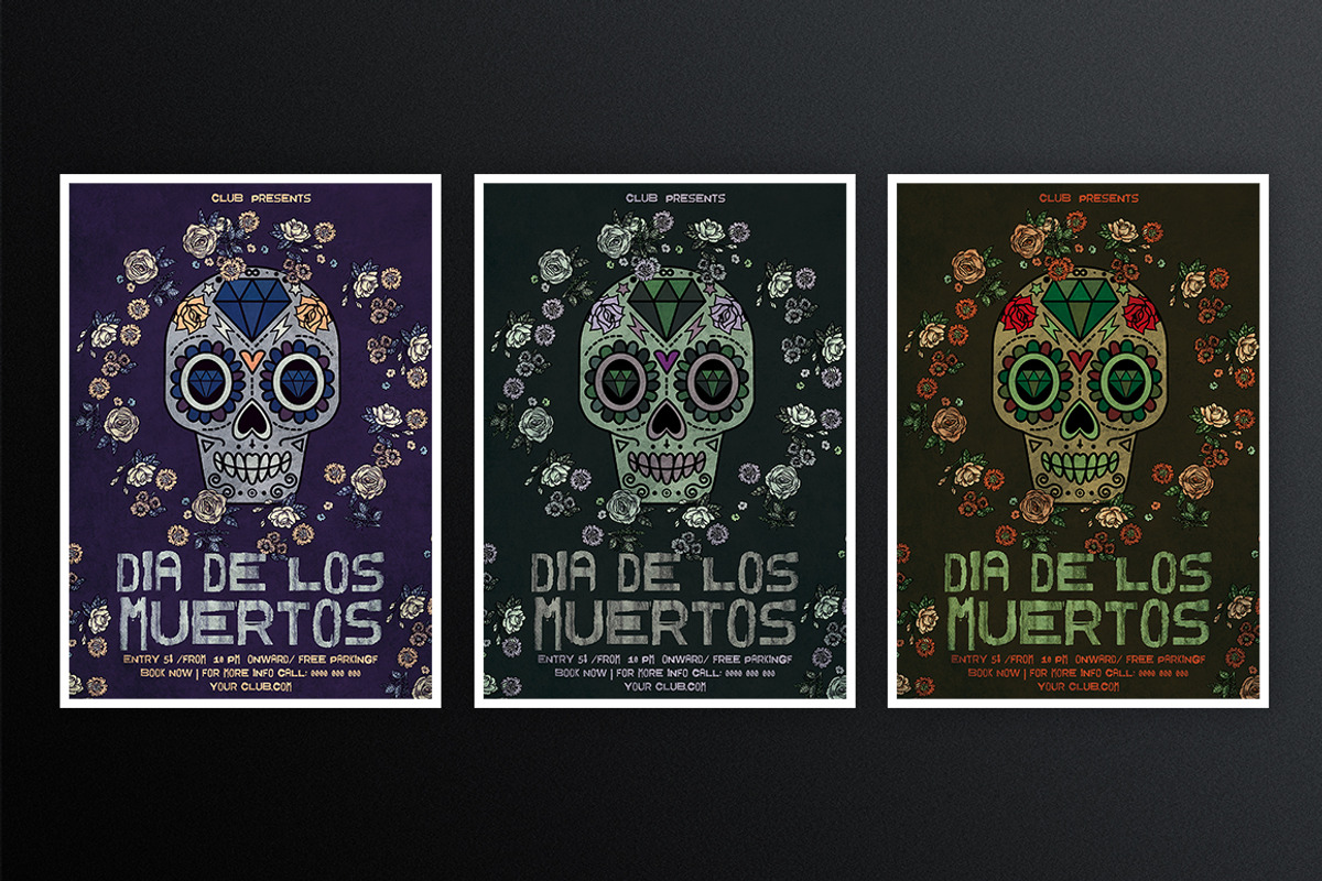 Dia De Los Muertos, a Flyer Template by What a Story (Photo 2 of 5)