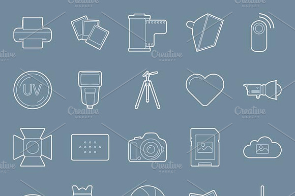 Photo Icons Set