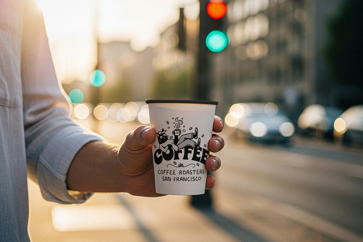 Paper Coffee Cup Mockup, a Cups & Container Mockup by Designer Dude (Photo 1 of 2)