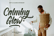 Roselight Brush, a Script Font by din-studio.com (Thumbnail 3 of 16)
