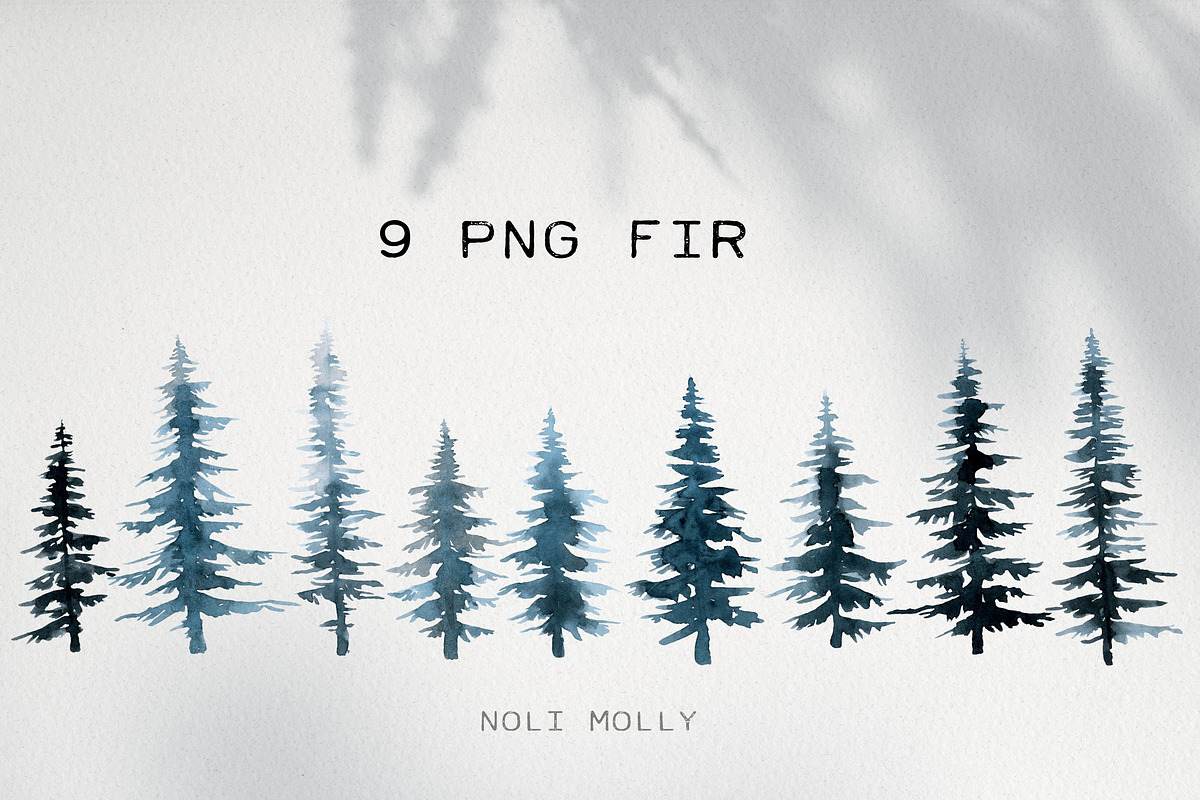 The Trees. Watercolor set., a Decorative Illustration by Noli Molly Store (Photo 3 of 8)