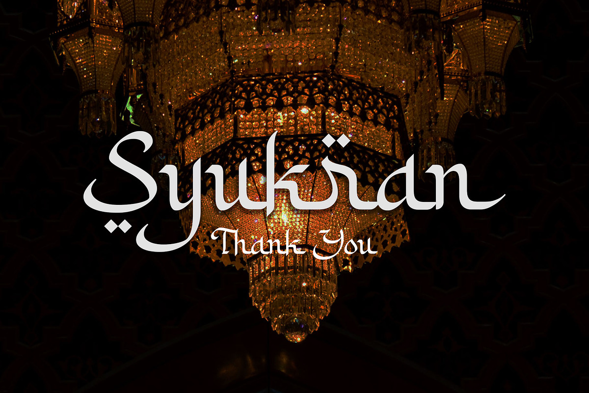 Khodijah - Arabic Style, a Script Font by Arterfak Project (Photo 10 of 10)