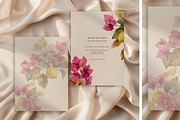 Watercolor Bouganvilleas and Lemons, a Decorative Illustration by ThaismotaCreativeCo (Thumbnail 3 of 11)