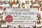 UNLIMITED LIFETIME ACCESS CLIPART, a Person Illustration by Daring Digies (Thumbnail 1 of 10)