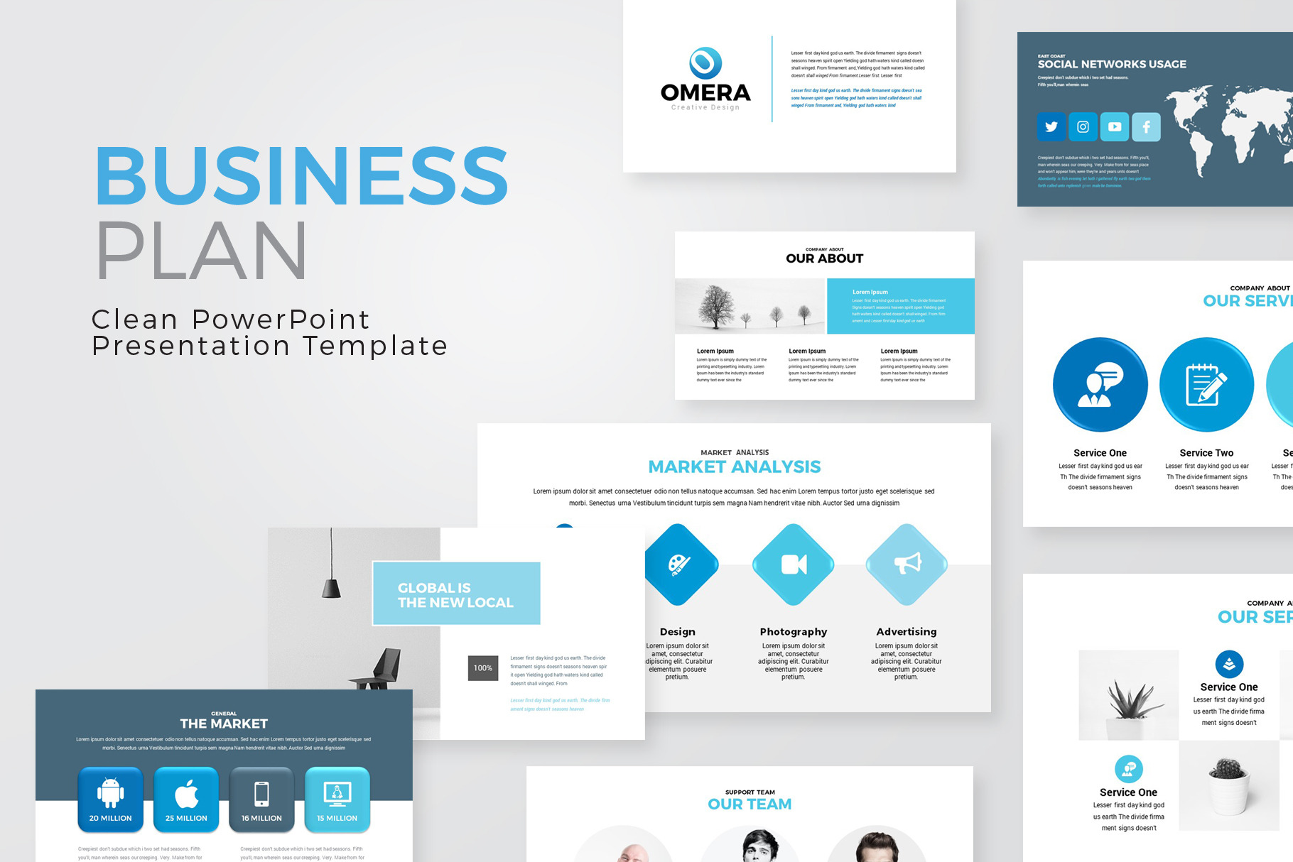 Omera - Modern Powerpoint Template, a Presentation Template by ...