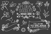 Floral Doodles clip art bumper pack, an Illustration by Katy Clemmans (Thumbnail 5 of 5)