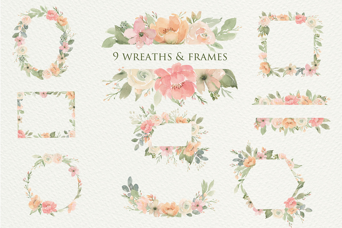 Soft Coral, Pink and White Flowers, an Illustration by Graphic Blue Bird (Photo 3 of 6)