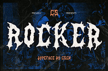 CS Rocker – Black Metal Font