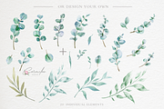 EUCALYPTUS WATERCOLOR COLLECTION, an Illustration by CaraulanStore (Thumbnail 5 of 11)