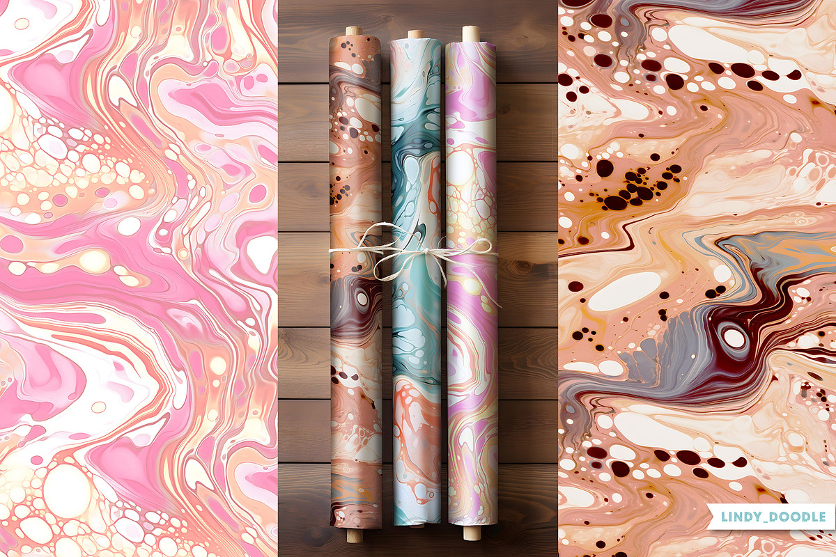Acrylic Pour Marble Textures, a Wallpaper Graphic by Lindy_doodle (Photo 7 of 9)