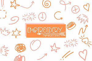 Embroidery | Symbols Fonts