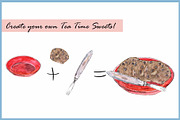 French & British Tea Time, a Food Illustration by VianneArt (Thumbnail 3 of 5)