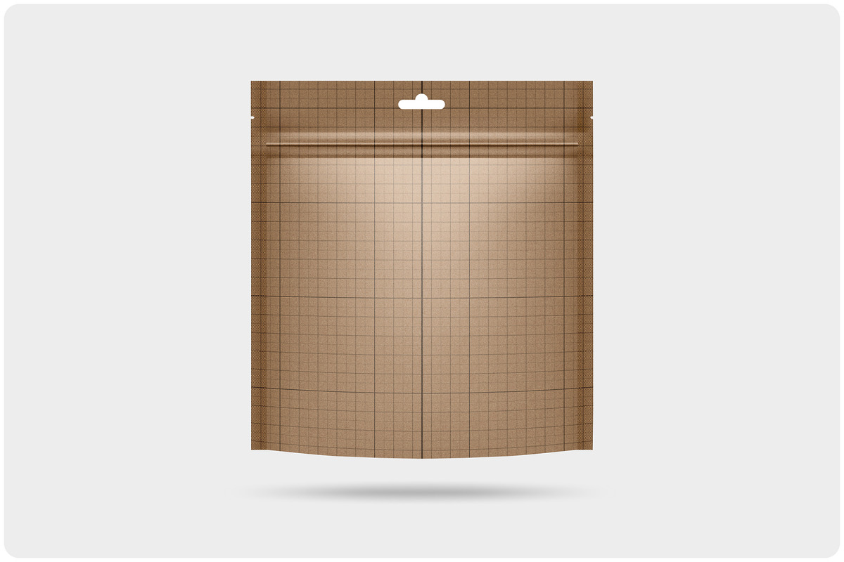 Kraft Stand Up Pouch Doy-pack Mockup, a Packaging Mockup by Reformer Mockup