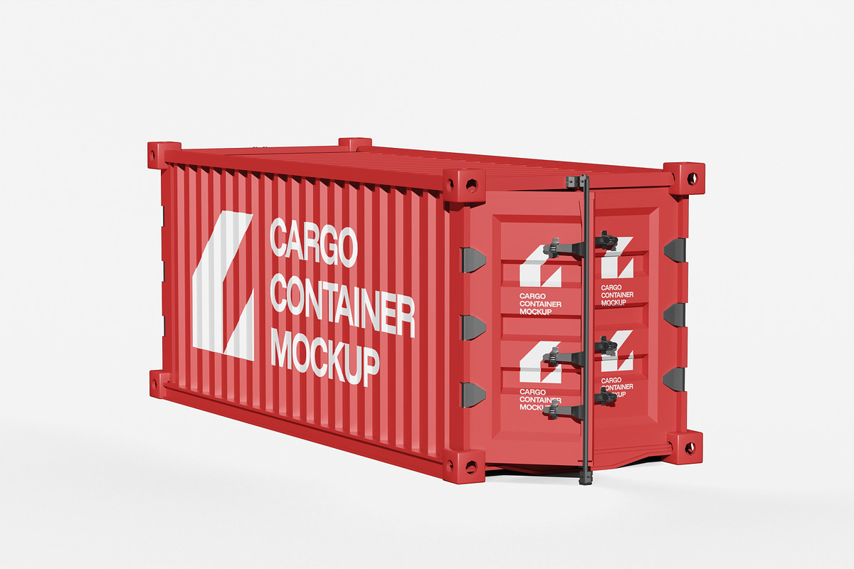 Cargo Container Model Mockup, a Product Mockup by SLAB! Design
