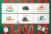 Cute fat cats. Christmas collection., a Decorative Illustration by Svitlana Kharchuk (Thumbnail 6 of 15)