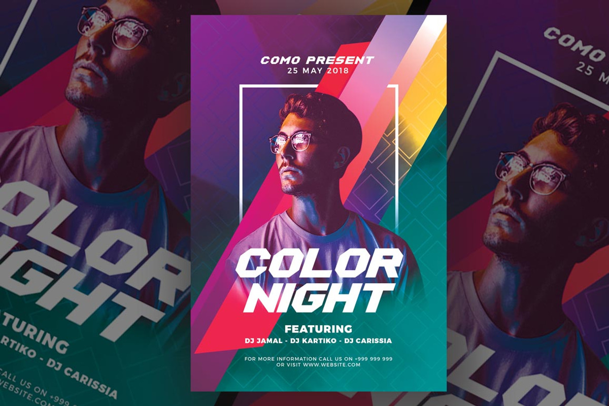 Dj Club Flyer Templates, a Flyer Template by Azruca
