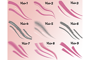 25 Hair Brushes For Photoshop, a Brush Add-On by Velo Graphic Studio (Thumbnail 5 of 10)