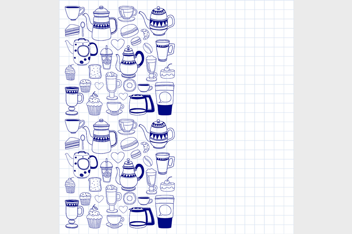 7 vector templates (jpg+eps) Coffee, a Food Illustration by Art Loft (Photo 2 of 8)