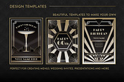 Art Deco Flyer Templates Vol 1, a Decorative Illustration by Wingsart Studio (Thumbnail 2 of 5)