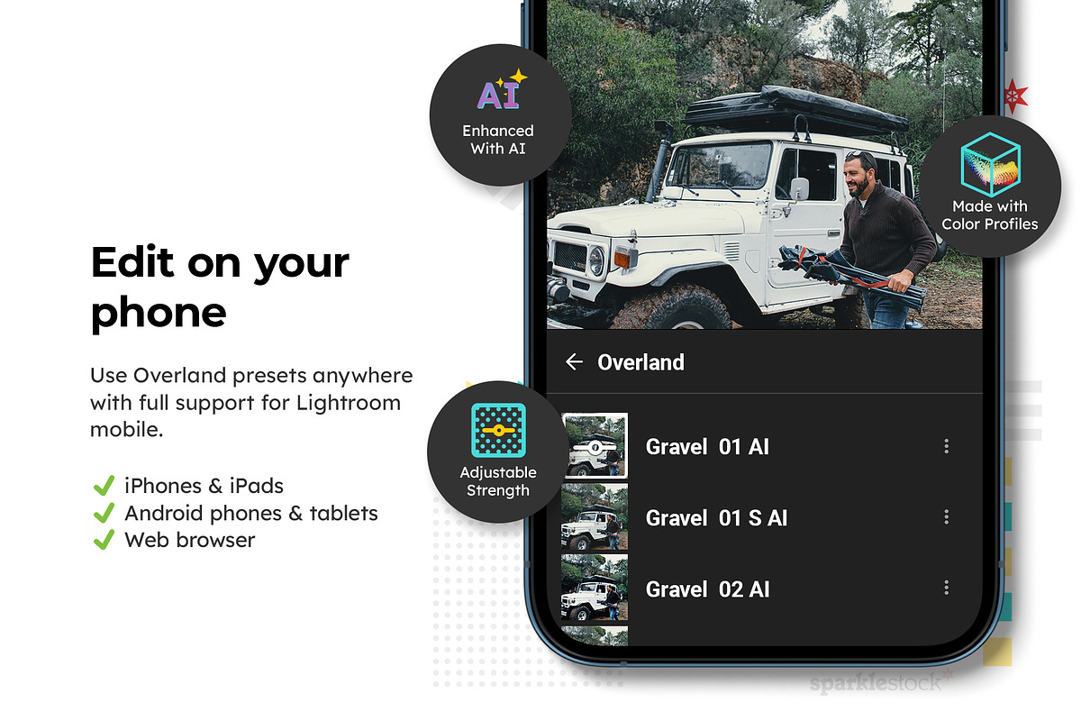 20 Overland Lightroom Presets LUTs, a Preset Add-On by SparkleStock (Photo 13 of 16)
