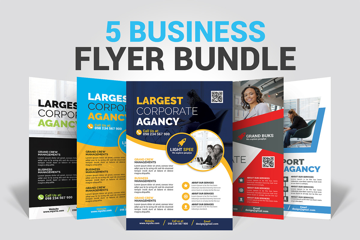 Business Flyers Bundle, a Flyer Template by Business Flyers (Photo 1 of 6)