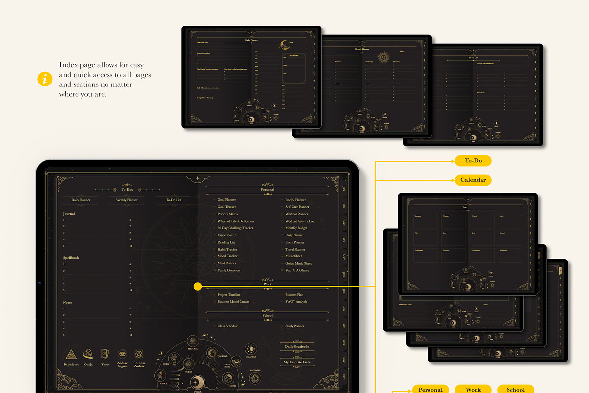 Life+ Eclipse Undated Planner, a Presentation Template by Bichin (Photo 2 of 10)