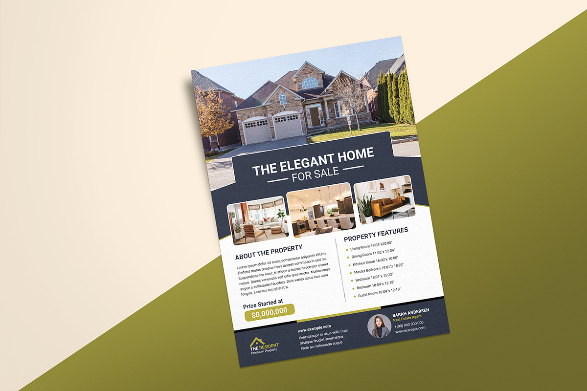 Real Estate Flyer Template, a Flyer Template by retrographix (Photo 4 of 4)