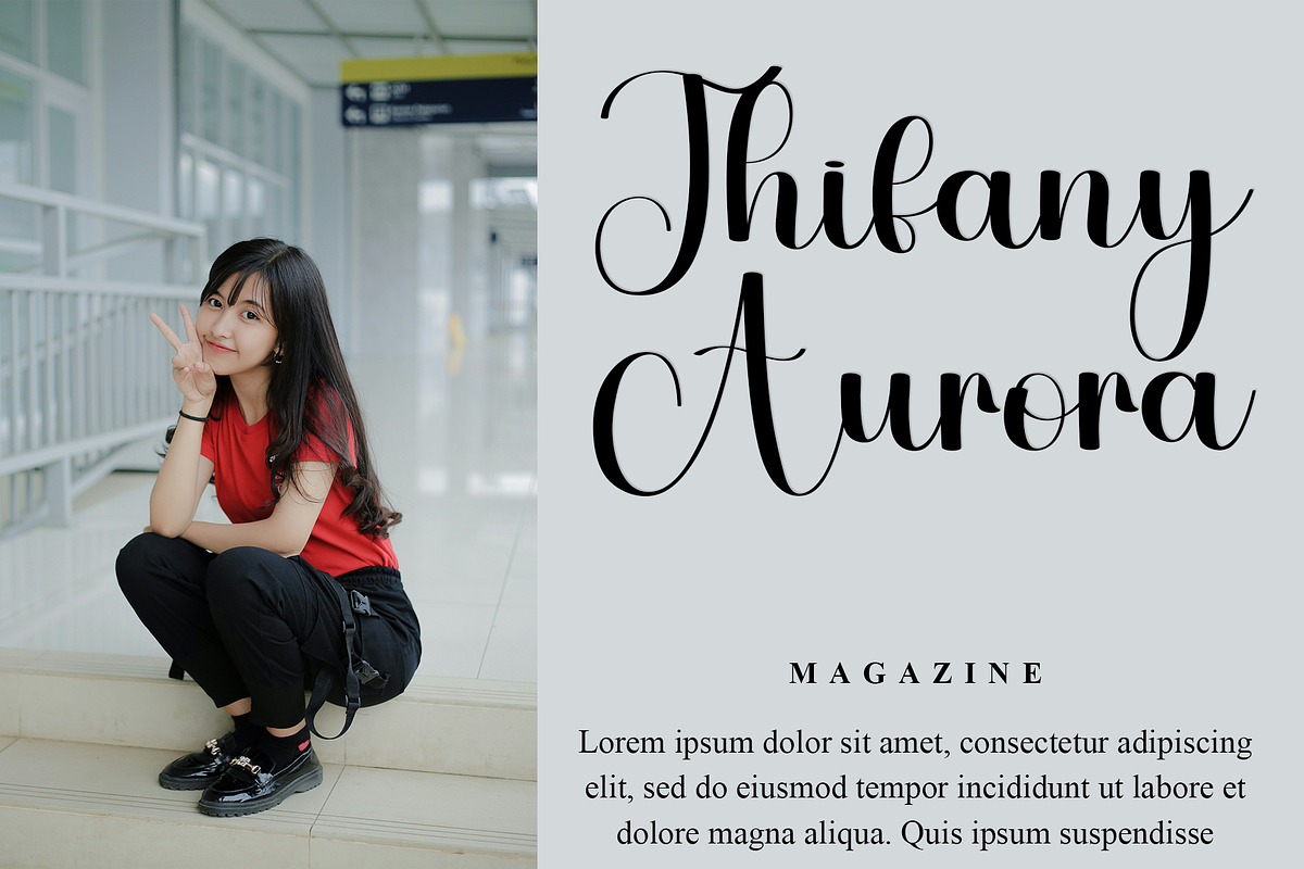 Justify, a Handwritten Font by InermediaSTUDIO (Photo 8 of 8)