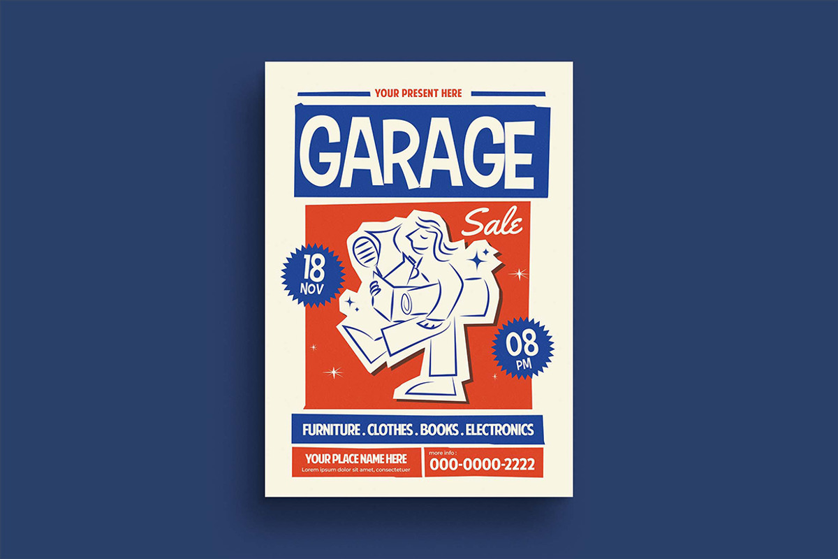 Garage Sale Flyer, a Flyer Template by megarez (Photo 3 of 3)
