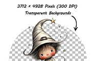 Whimsical Valentine Day Girl Clipart, an Illustration by one-touch (Thumbnail 14 of 16)