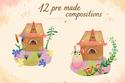 Whimsical Easter Animals PNG Set, an Animal Illustration by FaliushViktoriaArtist (Thumbnail 8 of 11)