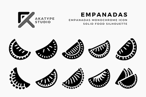 Empanadas Icon Vector, an Icon by Akatype Studio
