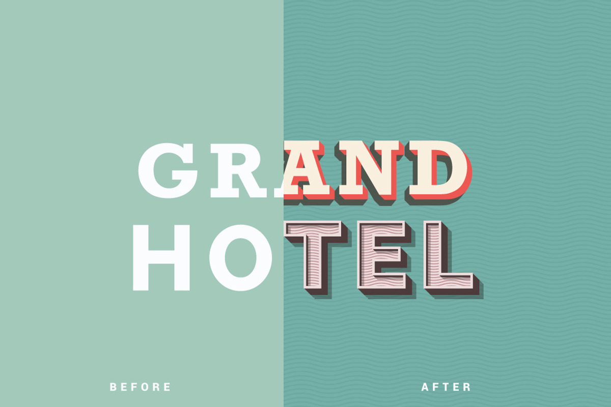 Minimal Vintage - Illustrator Styles, a Layer Style Add-On by Vector Galore (Photo 2 of 6)