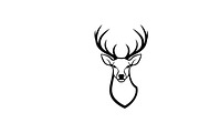 deer head wall mount silhouette, an Illustration by Amazin_art (Thumbnail 17 of 51)