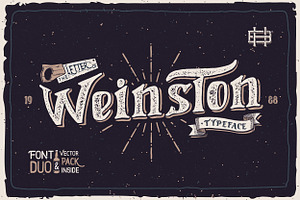 Weinston Typeface + Extras