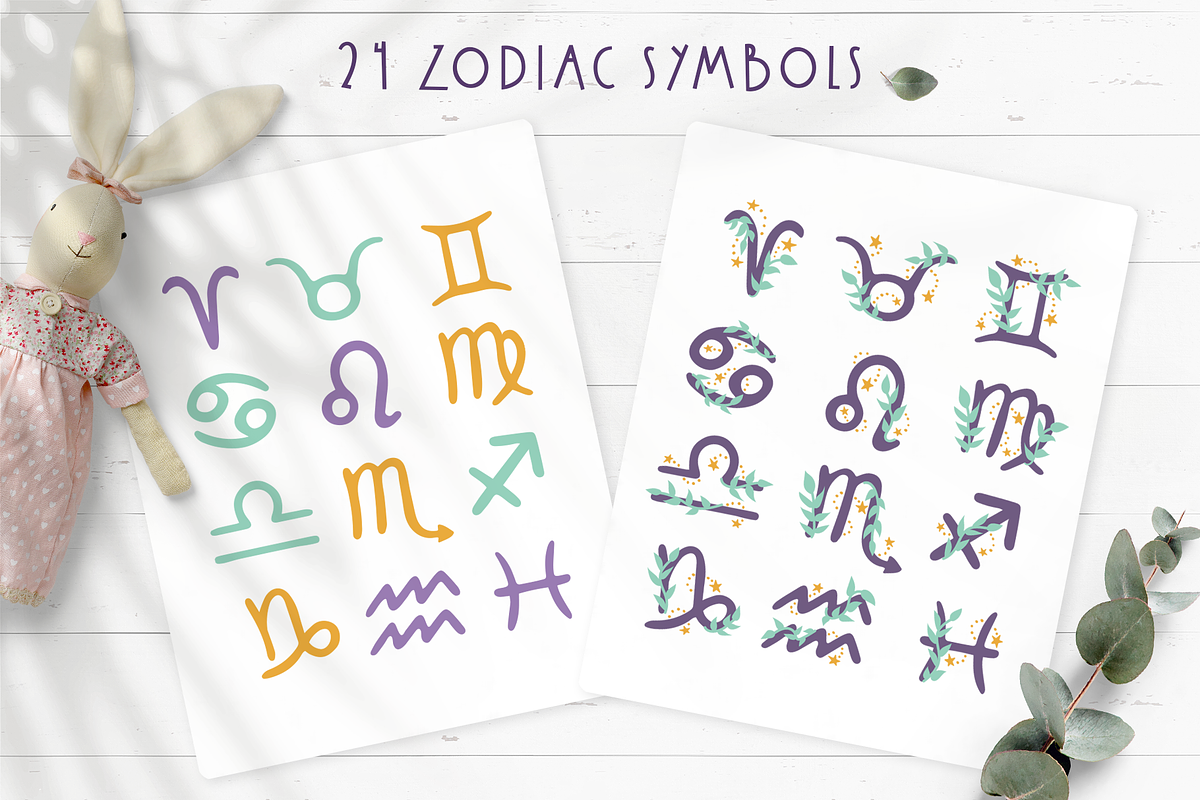 Baby zodiac. Astrology for kids, an Animal Illustration by RinaKustova (Photo 4 of 12)