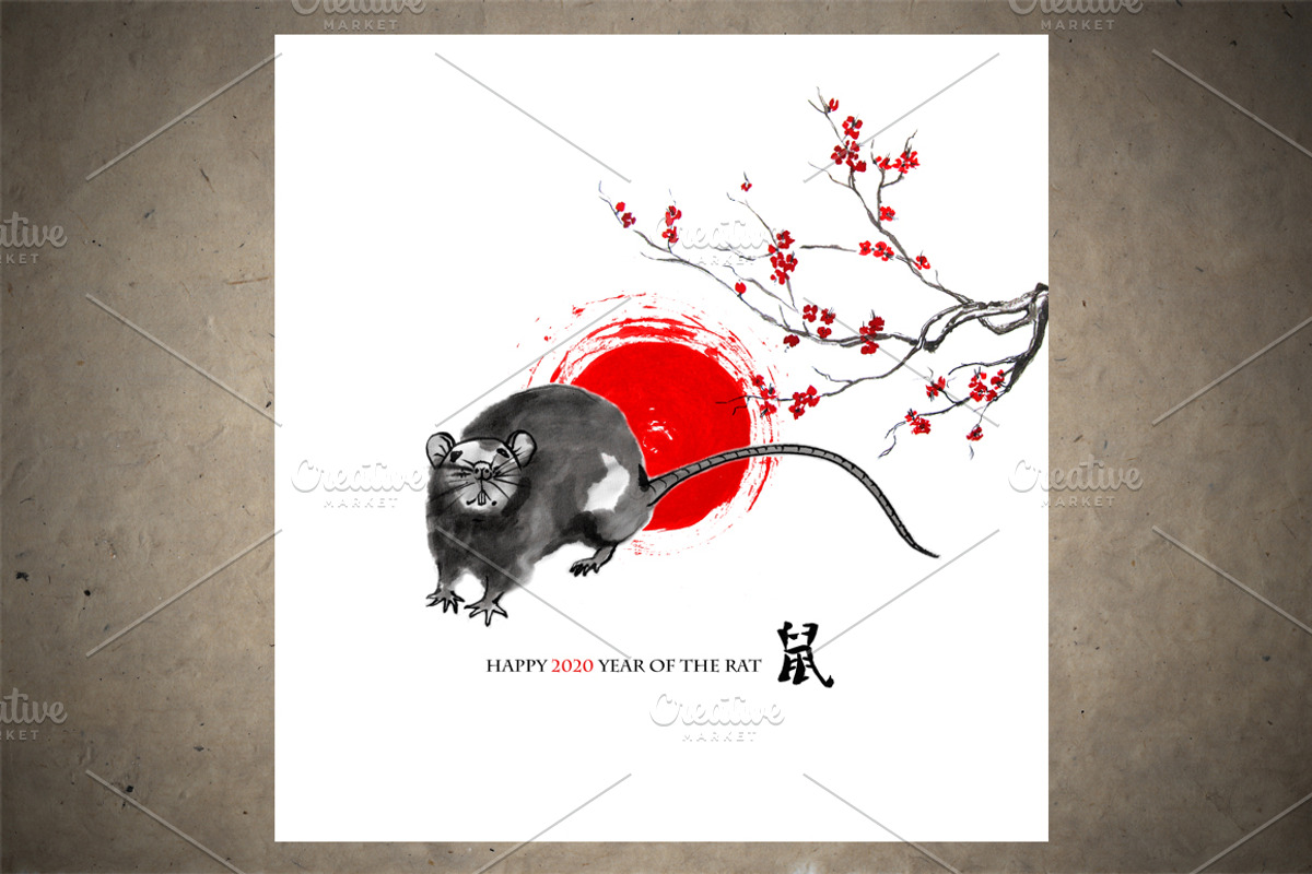 Rats Sumi-e, an Animal Illustration by StabuLaRasa illustration (Photo 12 of 18)