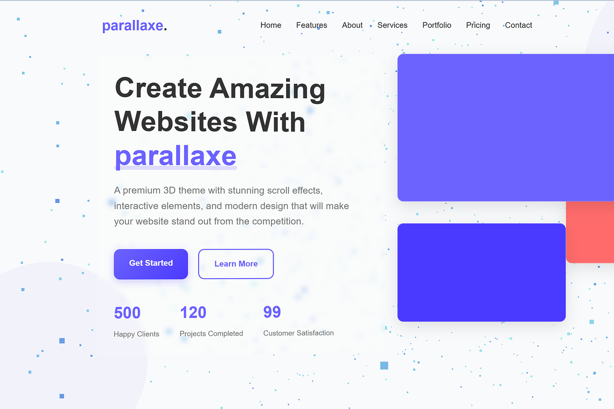 Modern Parallaxe Theme, a Templates & Theme by Modern Templates Studios (Photo 8 of 8)