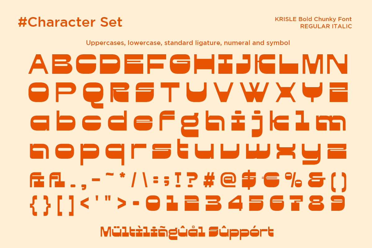 Krisle - Bold Chunky Font, a Sans Serif Font by Say Studio (Photo 10 of 11)