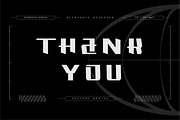 VB Fairock - Futuristic Display Font, a Sans Serif Font by VALIANTBROTHA (Thumbnail 11 of 11)